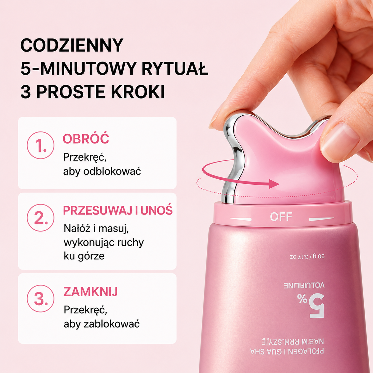 Krem z Wbudowanym Aplikatorem Gua Sha